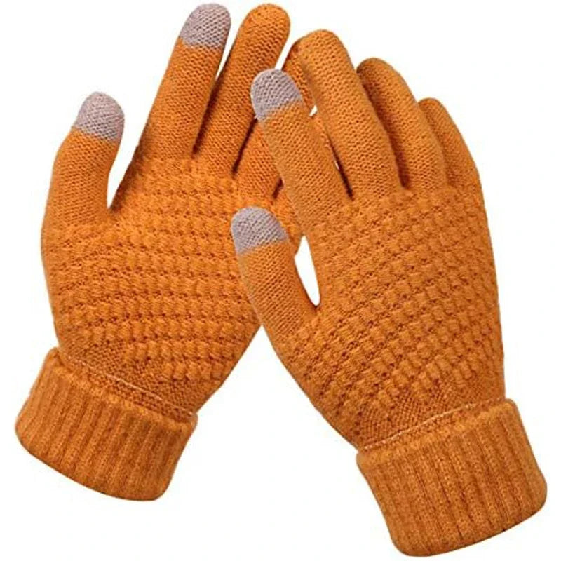 Guanti Invernali Foderati Unisex Compatibili Touch Screen Elastico Ispessito Caldi E Resistenti Al Freddo