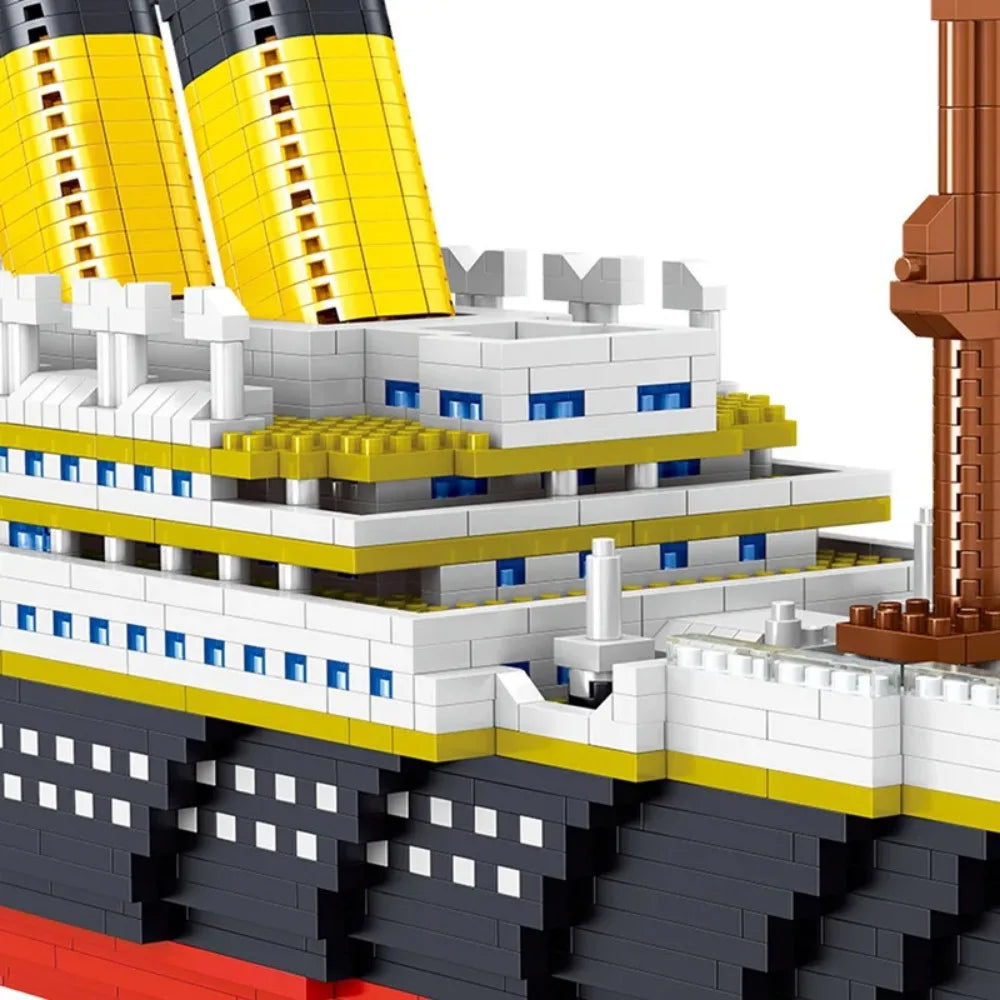 Oltre 4000 Pezzi Titanic Modello Nave Da Crociera Blocchi Costruzione MOC Barche Giocattoli Da Costruzione Regalo