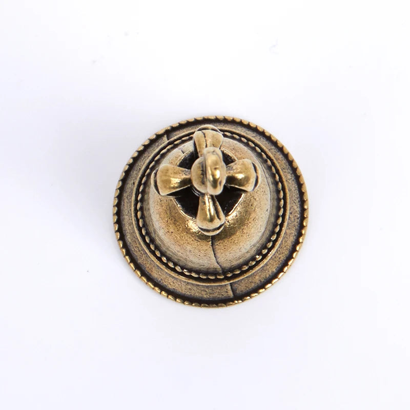 Campana A Vento In Ottone Pressofuso Decorativa Tibetano Cinese Pendente Pesa Solo 16 G Artigianale