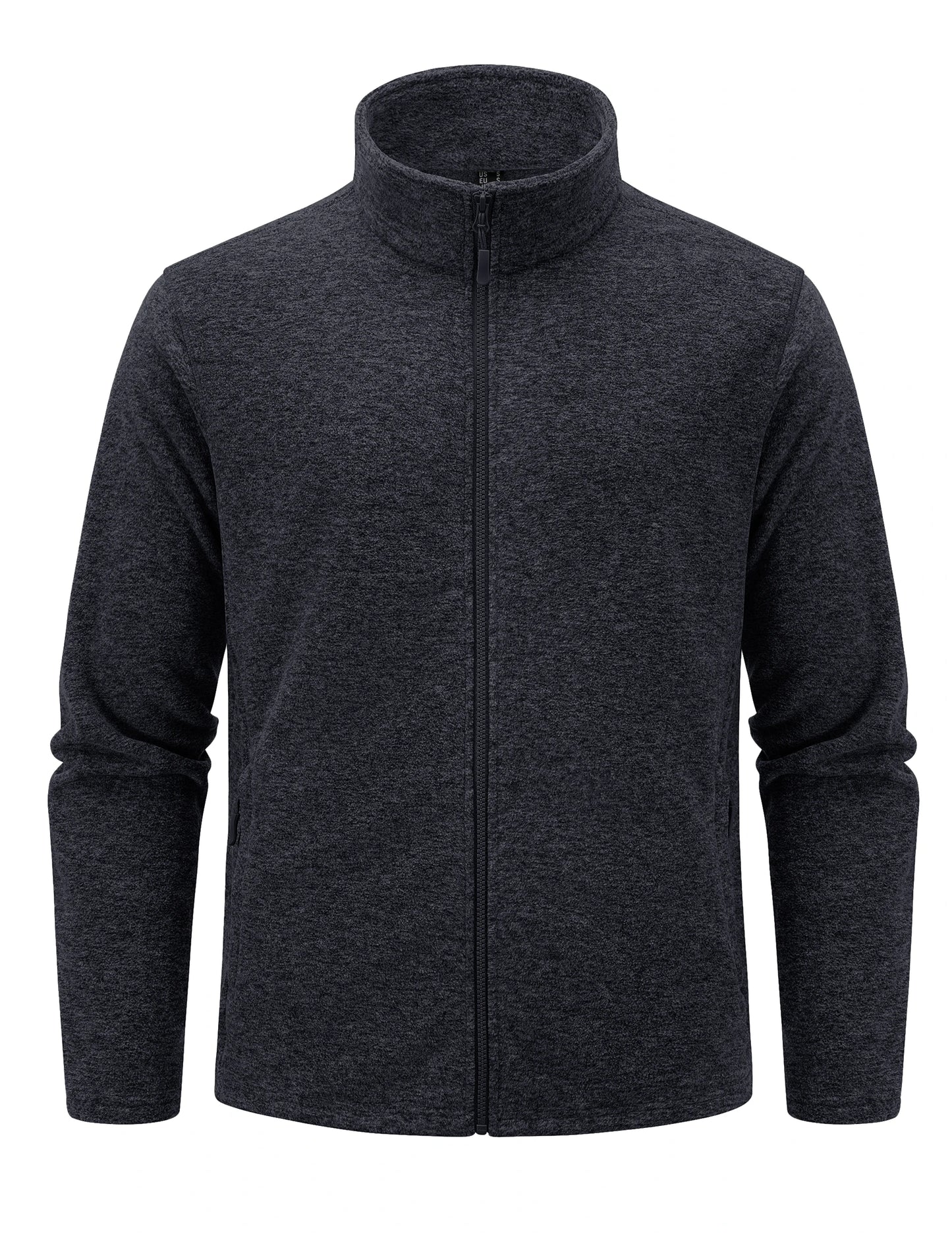Giacche In Pile Leggere Uomo Con Colletto Alla Coreana Zip Intera Primaverile Sportiva Con Tasche Capispalla