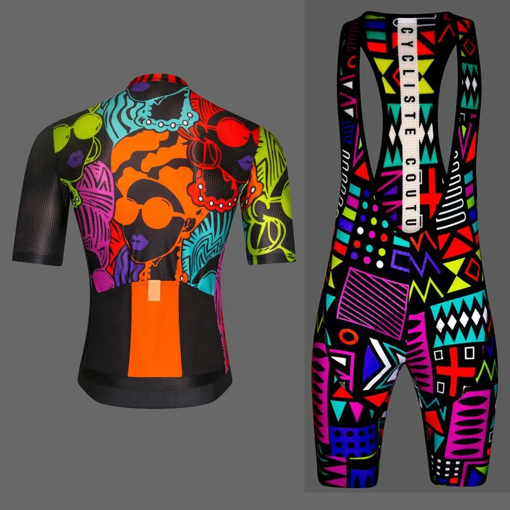 Maglia Da Ciclismo Professionale Da Uomo Manica Corta Set Uniforme Estiva Per Bici Da Strada Con Protezione UV