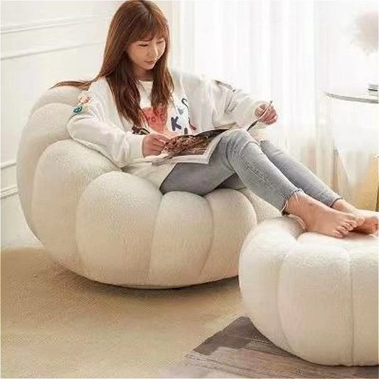 Divano Pigro A Forma Di Zucca Per Soggiorno E Letto Lusso Morbido Design Moderno Nordico Decorazioni Per Casa