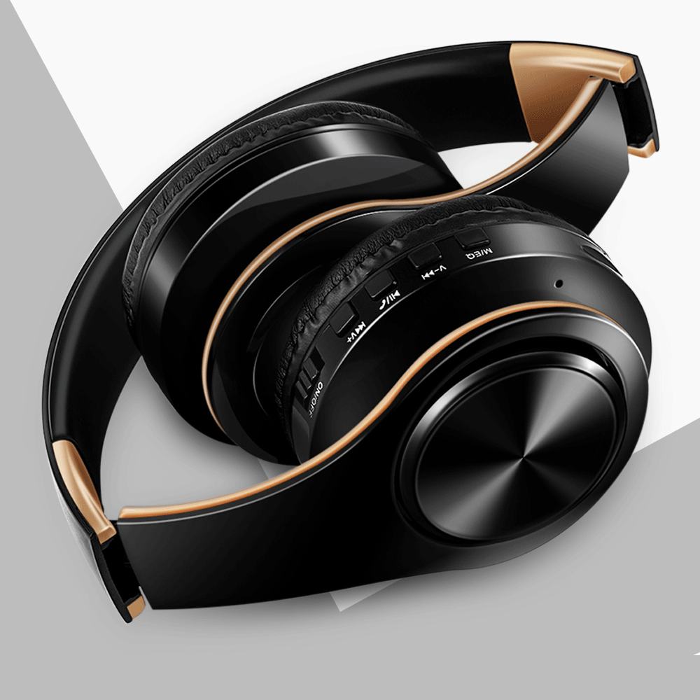 Cuffie Wireless Dorate Bluetooth con Microfono Incorporato Auricolare Stereo Universale per Android e iOS Regalo da Uomo