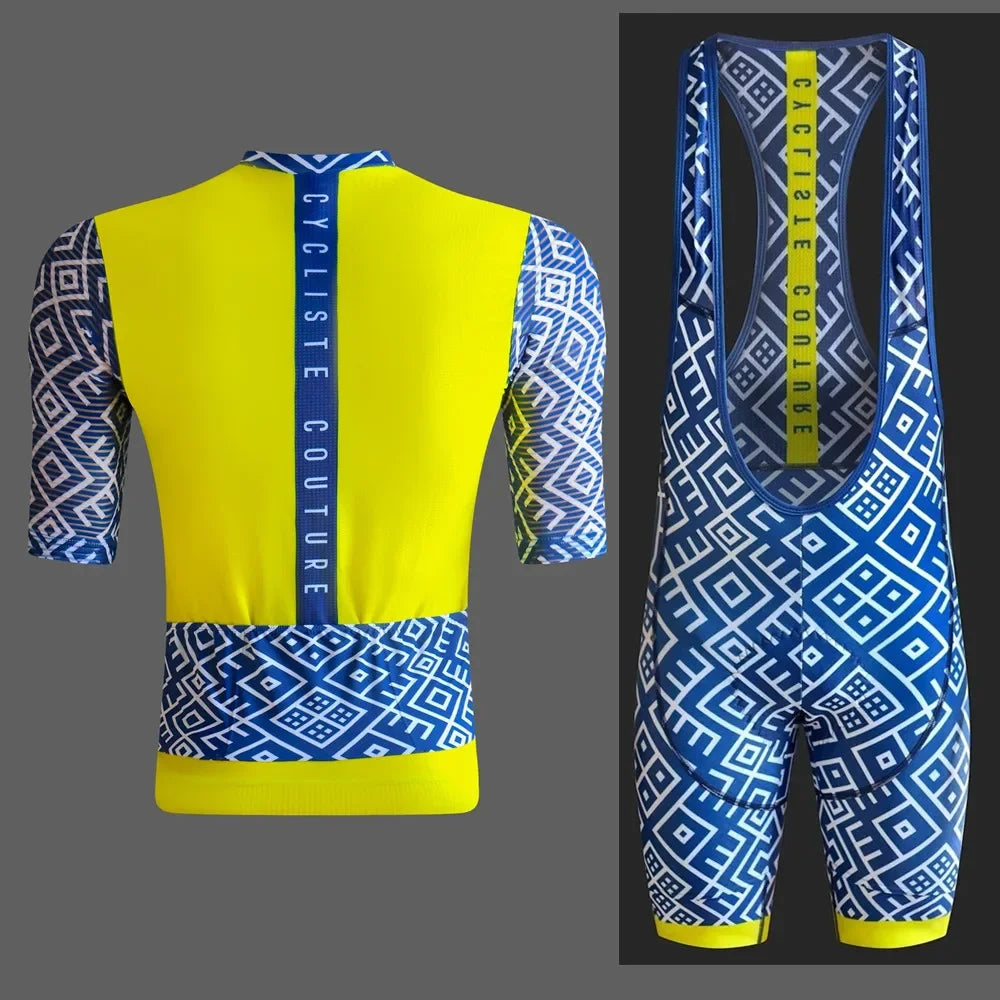 Maglia Da Ciclismo Professionale Da Uomo Manica Corta Set Uniforme Estiva Per Bici Da Strada Con Protezione UV