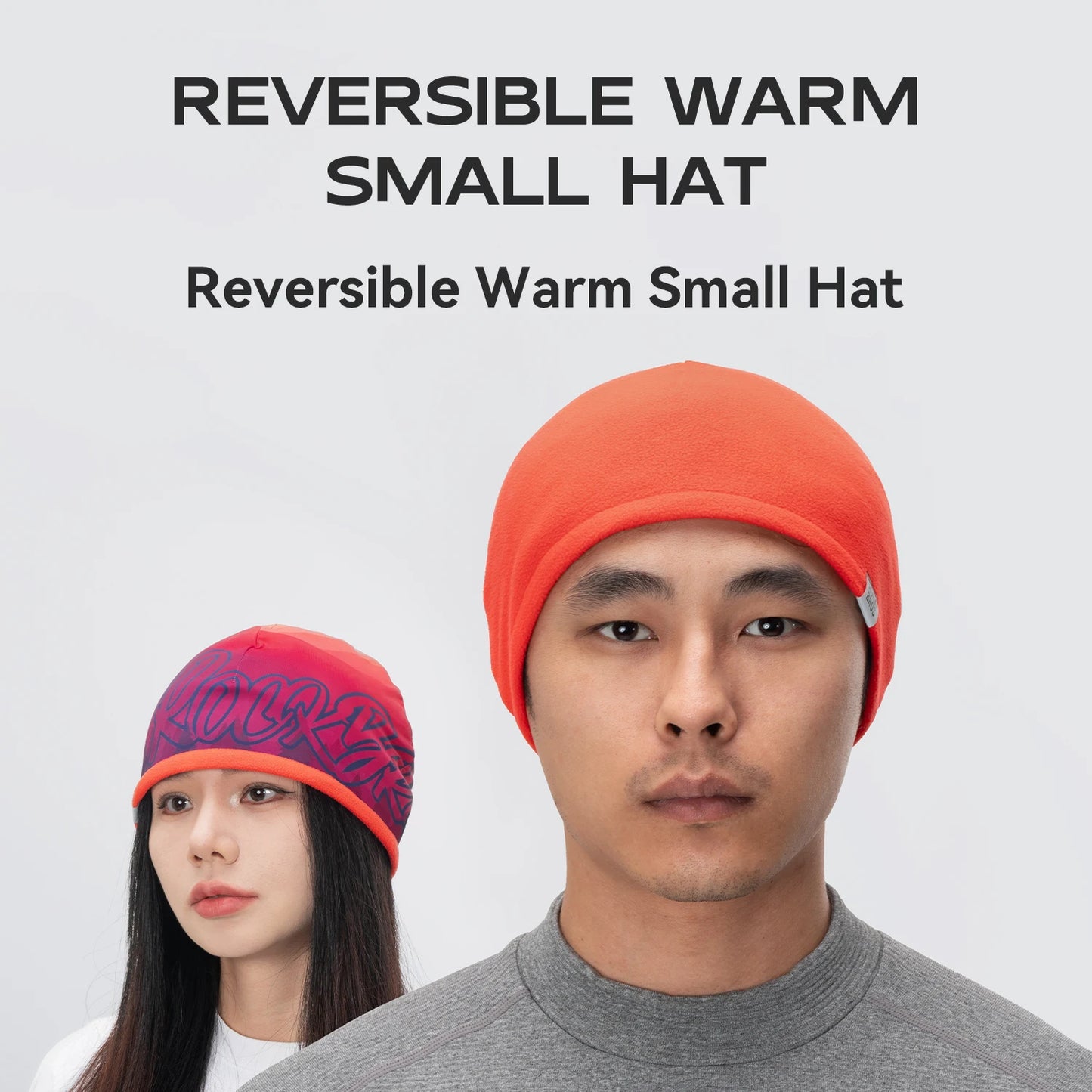 Rockbros Cappello Caldo Reversibile Pile Polare Alta Elasticità Ciclismo Sci Escursionismo Copertura Unisex