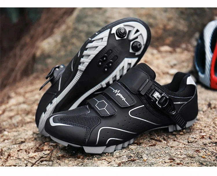 Scarpe Da Ciclismo MTB Da Uomo Traspiranti Antiscivolo Con Tacchetti Sportivi Professionali