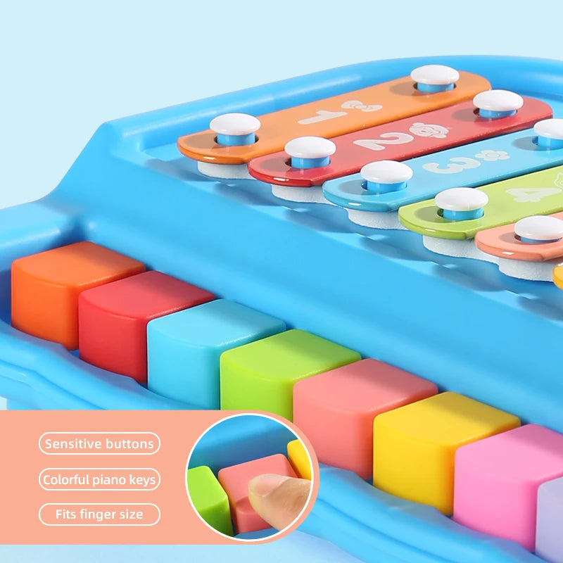 Xilofono Educativo Montessori Per Bambini A 8 Toni Strumenti Musicali Giocattoli Percussione Per 0 3 Anni