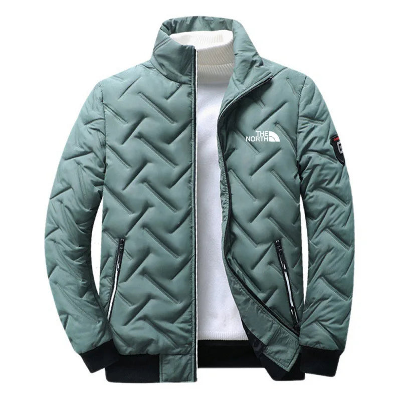 Piumino In Cotone Da Uomo 2026 Nuova Moda Autunno Inverno Giacca Corta Imbottita Con Collo Alto Casual Senza Cappuccio