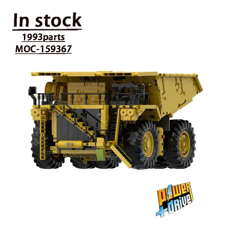 MOC-159367Cargo Transport 798AC Autocarro con cassone ribaltabile Modello da costruzione1993Parti MOC Creativo Ragazzi Compleanno per bambini Building Block Giocattolo Regalo