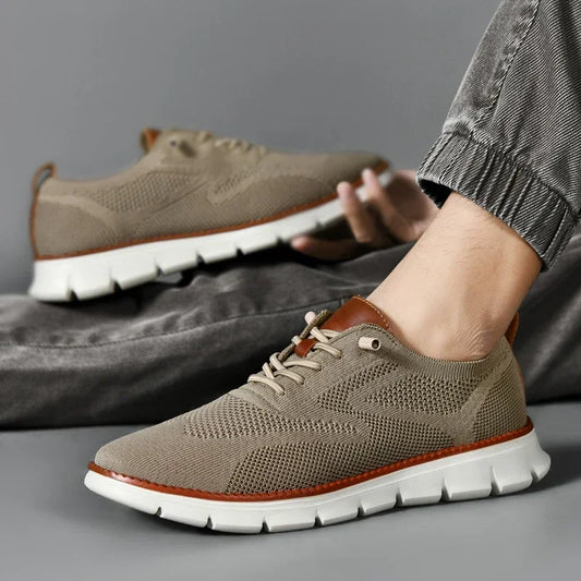 Scarpe Da Ginnastica Uomo Taglie Forti Traspiranti Morbide Estive In Stile Britannico Scarpe Da Corsa Rete Intrecciata