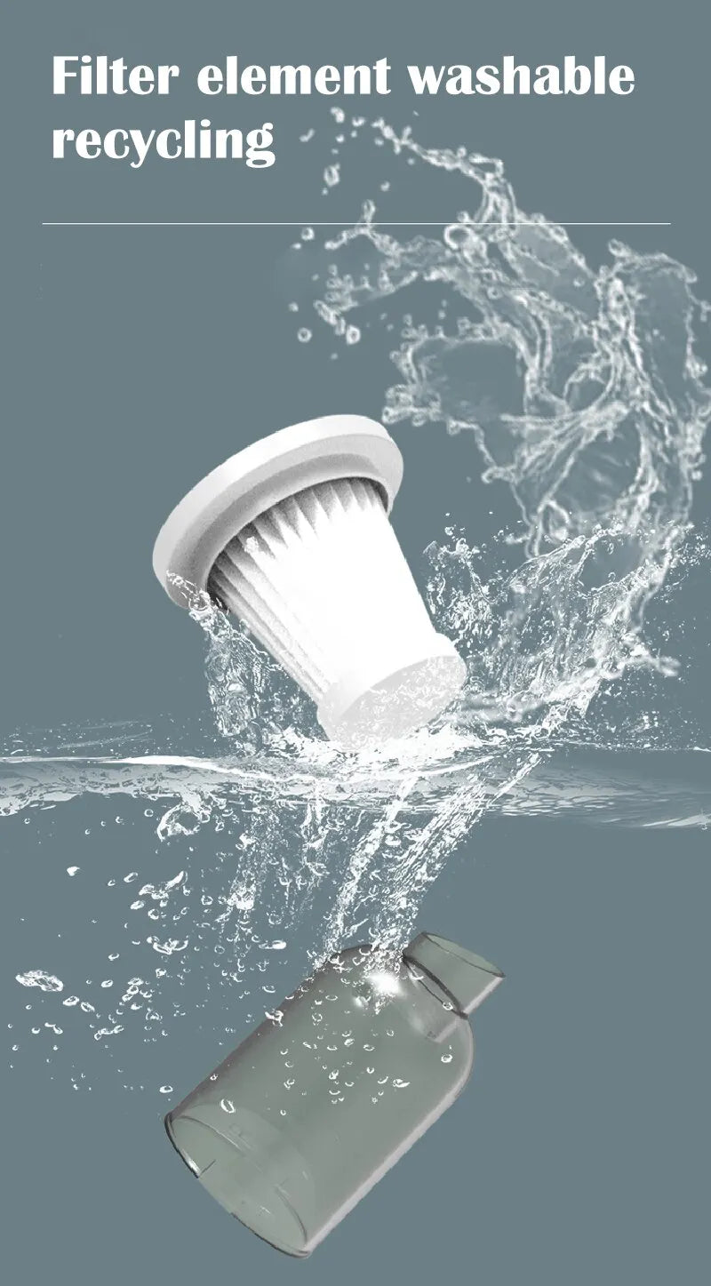 Aspirapolvere Senza Fili Per Auto 9000 Pa Potente Ricarica USB Portatile Umido E Secco Per Casa