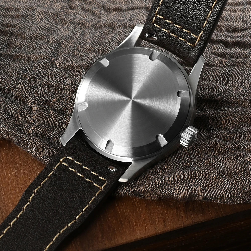 Orologio Da Pilota Da Uomo San Martin 37mm Meccanico Automatico 100m Impermeabile Stile Militari BGW 9