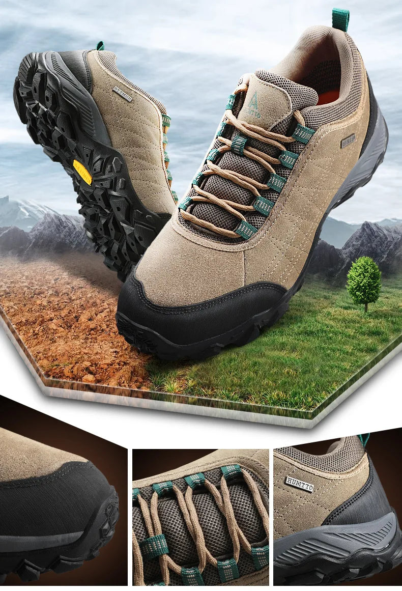 HUMTTO Scarpe Trekking Invernali In Pelle Da Uomo Design Lusso Per All Aperto Traspiranti Aumento Altezza