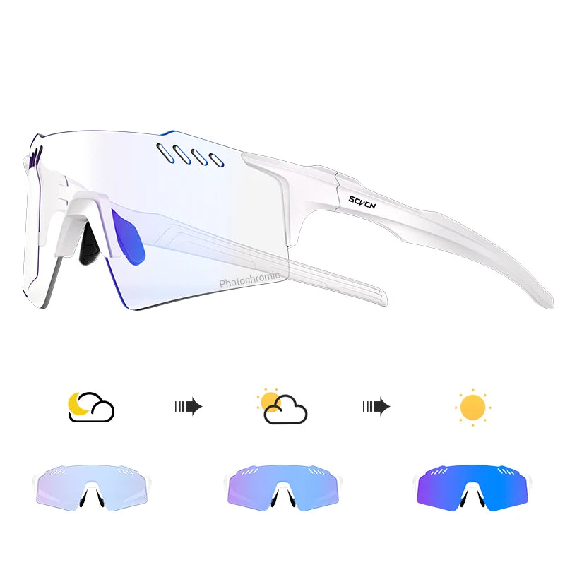 Occhiali Fotocromatici UV400 Per Ciclismo MTB Equitazione All Apertto Multisport Guida Golf Campeggio