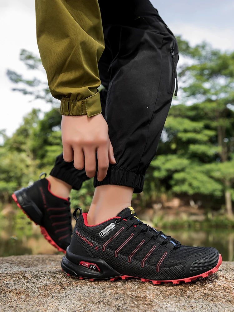 Scarpe Da Trekking Uomo Traspiranti In Rete Antiscivolo Per Terreni Misti All Aperto Resistente All Usura Esterni