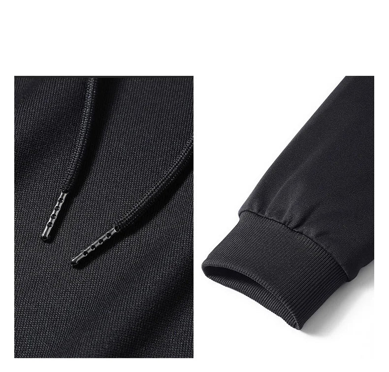 Uomo Cappotto Ampio Con Cappuccio Tinta Unita Stile Sottile Per Primavera Autunno Moda Tempo Libero Tasca Grande