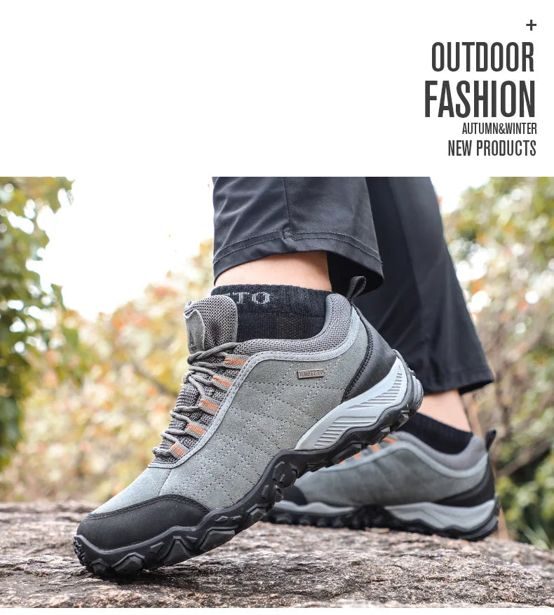 Scarpe Da Trekking Invernali Di Lusso Per Uomo In Pelle Per Arrampicata E Lavoro All Aperto