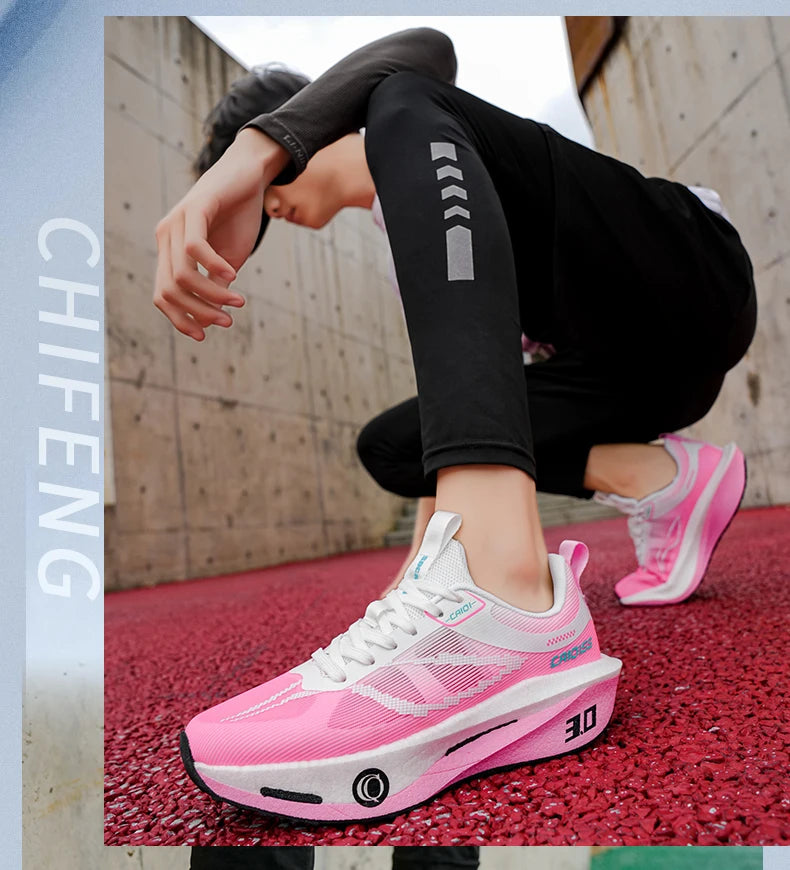 Scarpe Da Corsa Con Piastra In Carbonio Per Maratona Traspiranti Leggere Per Uomo E Donna Comode E Antiscivolo