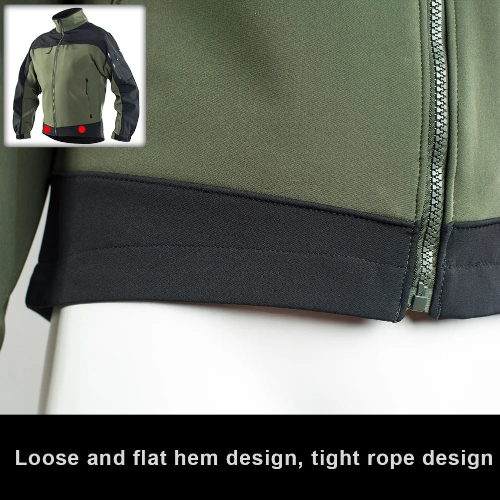 Giacca Tattica In Pile Mimetico Militare Da Uomo Softshell Impermeabile Per Safari Dell Esercito Invernale