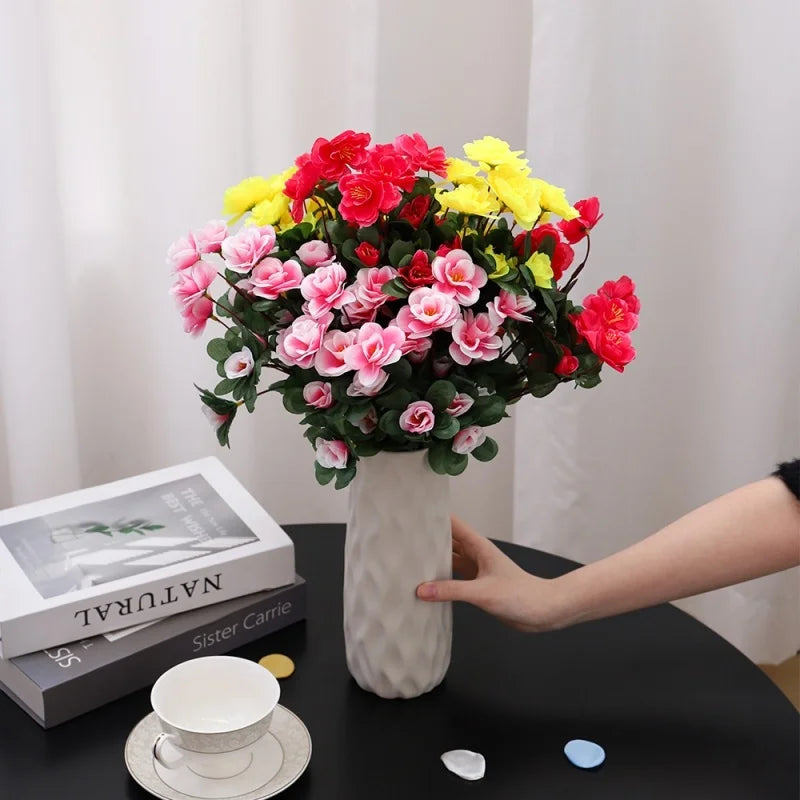 Fiore Di Rosa Artificiale 33cm Bouquet Finto Decorazione Casa Ghirlanda Fai Da Te Matrimoni San Valentino