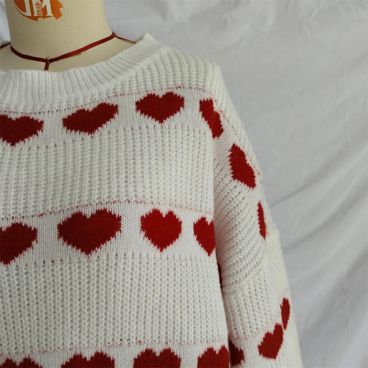 Maglioni Lavorati A Maglia Per Donne In Due Colori Jacquard Collo Rotondo Pullover Trend 2026 Nuovi