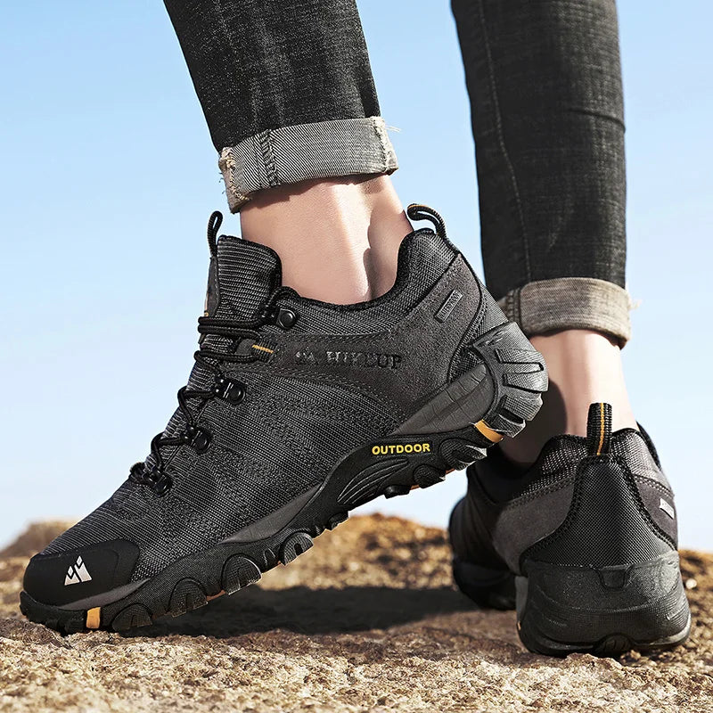HikeUp Scarpe Da Trekking Da Uomo Antiscivolo Traspiranti Per Esterno Resistente A Spruzzi Da Montagna Per Turismo