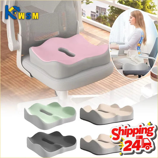 Cuscino del sedile in memory foam per auto e ufficio Supporto lombare per l'anca Correttore di postura Cuscino per sedia per studenti comfort e traspirante