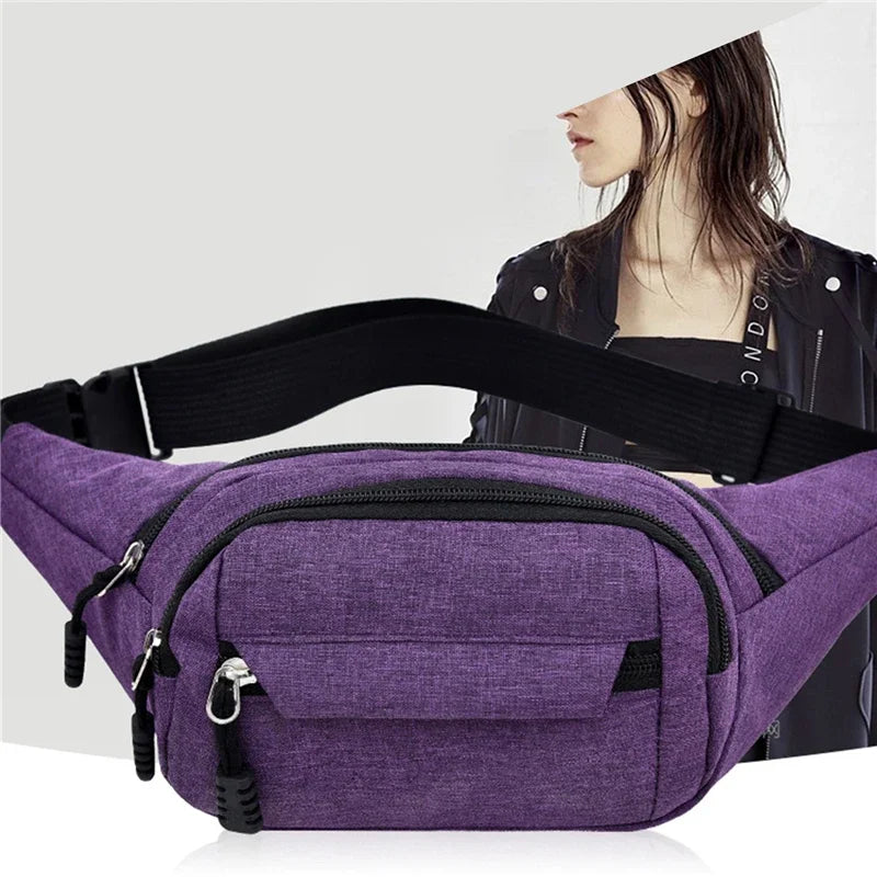 Marsupio mobile per uomo donna Marsupio multifunzionale di grande capacità Anti spruzzi Pochete da cantiere resistente all'usura