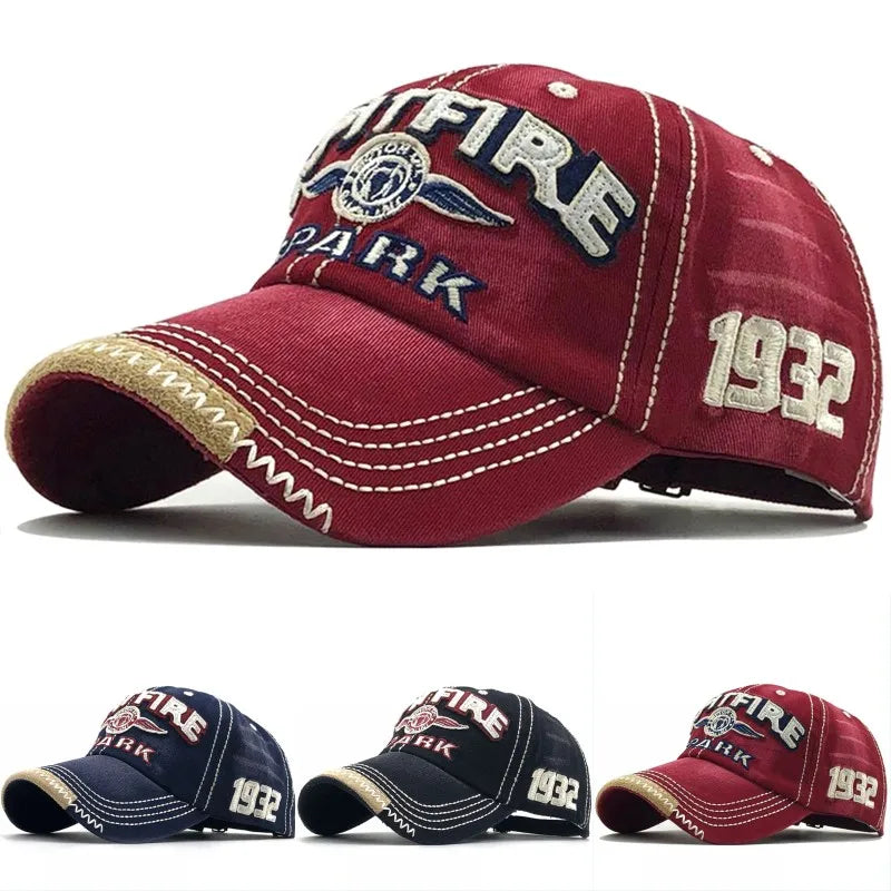 Cappellino Da Baseball Spark Unisex Ricamo E Stampa Visiera Cotone Lavato Cappello Sportivo Hip Hop Uomo Donna
