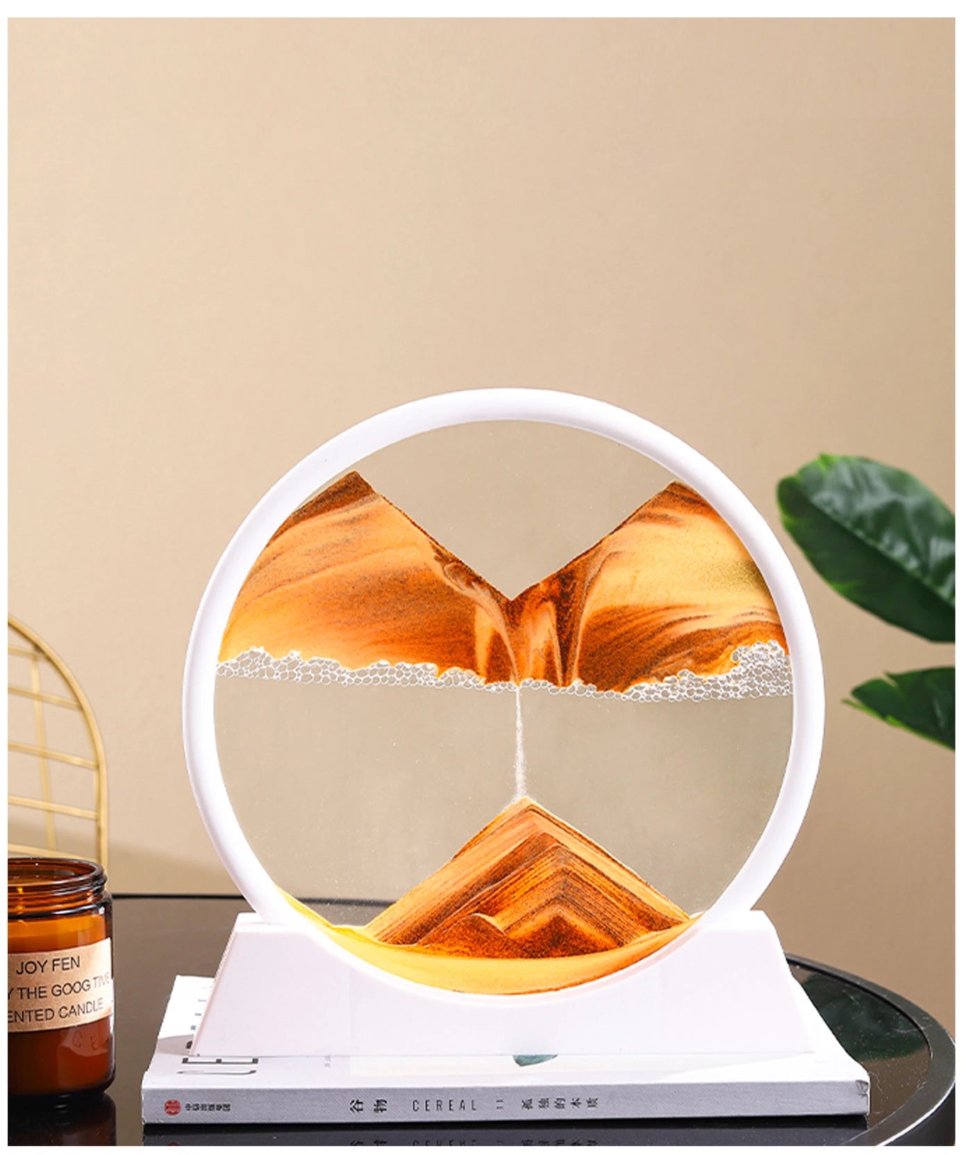 Clessidra Liquida 3D Arte Sabbia In Movimento In Vetro Regalo Originale Decorazione Per Casa E Ufficio