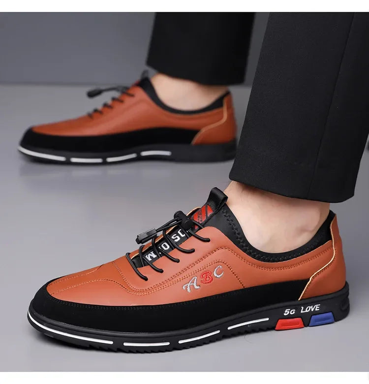 Scarpe Da Uomo Extra Large In Pelle Con Fondo Morbido Primavera Autunno Nuovo Stile 46 47 48 Suola In Gomma Impermeabile