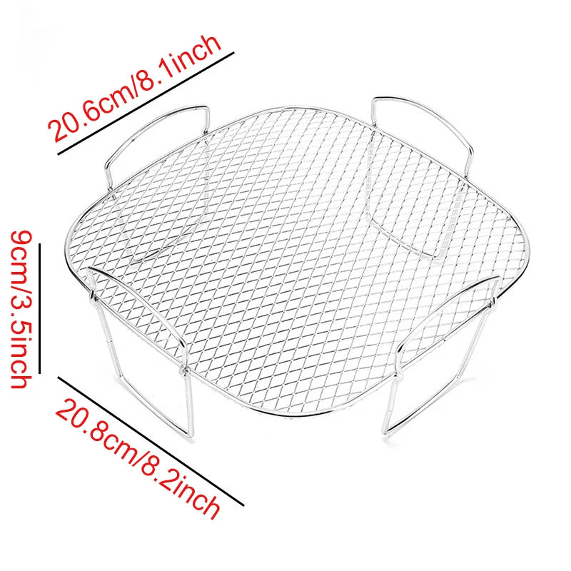 Griglia In Metallo Per Friggitrice Ad Aria E Forno Compatibile Con Cosori Vortex Gourmia Foodi Accessori
