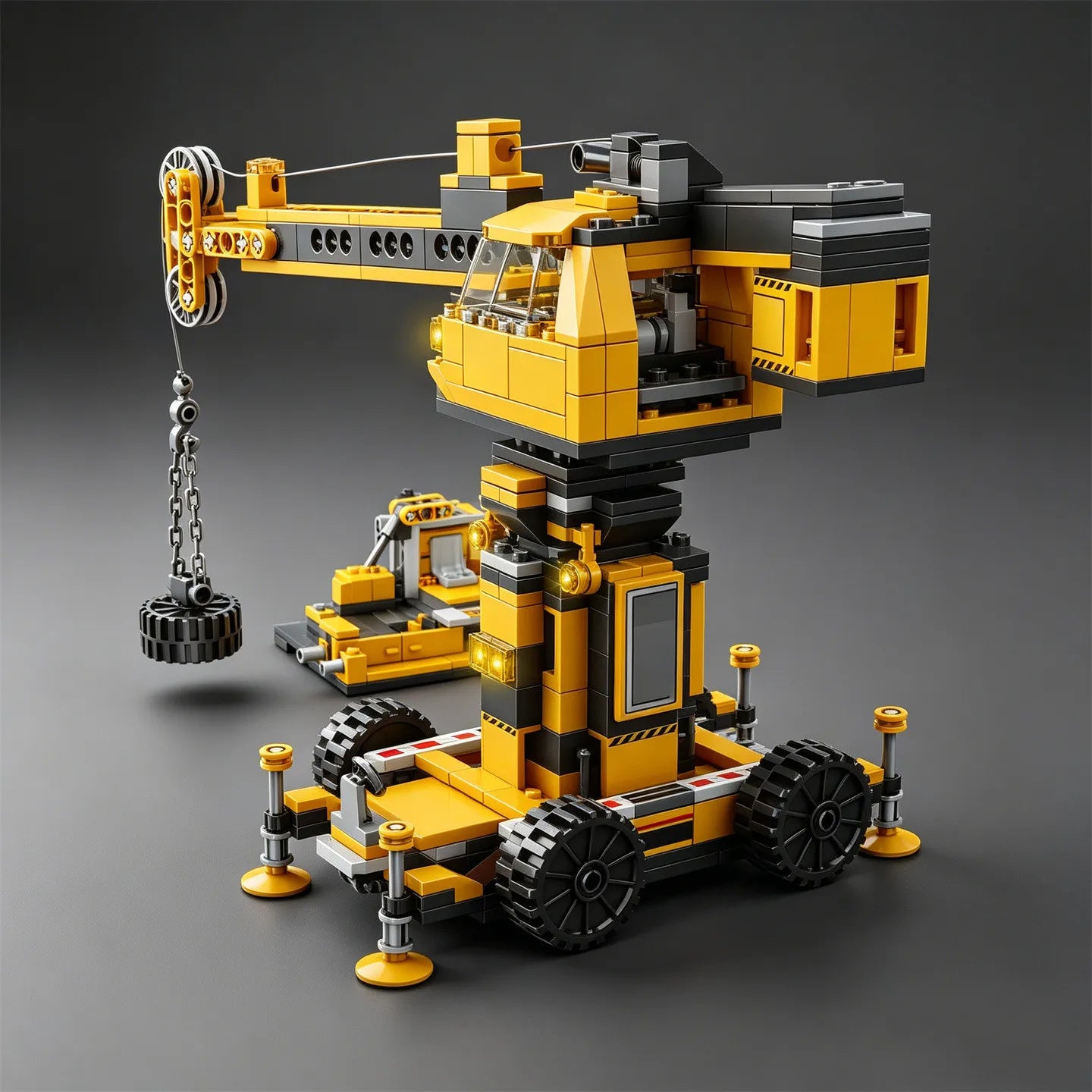 Crane City Serie Ingegneristica Blocchi Da Costruzione Escavatore Gru A Torre Camion Pompa Per Calcestruzzo Giocattolo