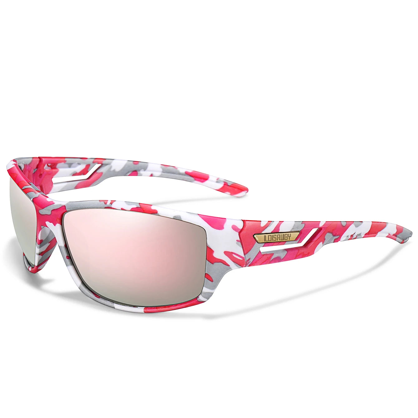LOISRUBY Occhiali Da Sole Polarizzati Da Pesca Uomo Camouflage Guida Sport All Aperto Ciclismo E Corsa UV400 Attrezzatura