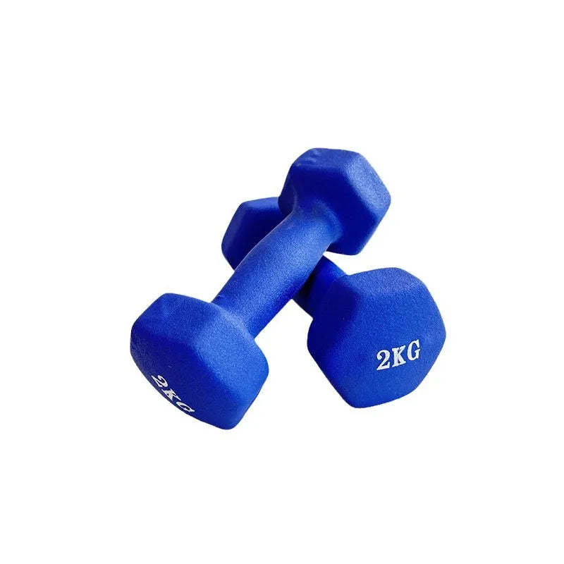 Manubrio Esagonale Da 2Kg In Ferro Massiccio Opaco Per Casa Fitness Delle Donne Ideale