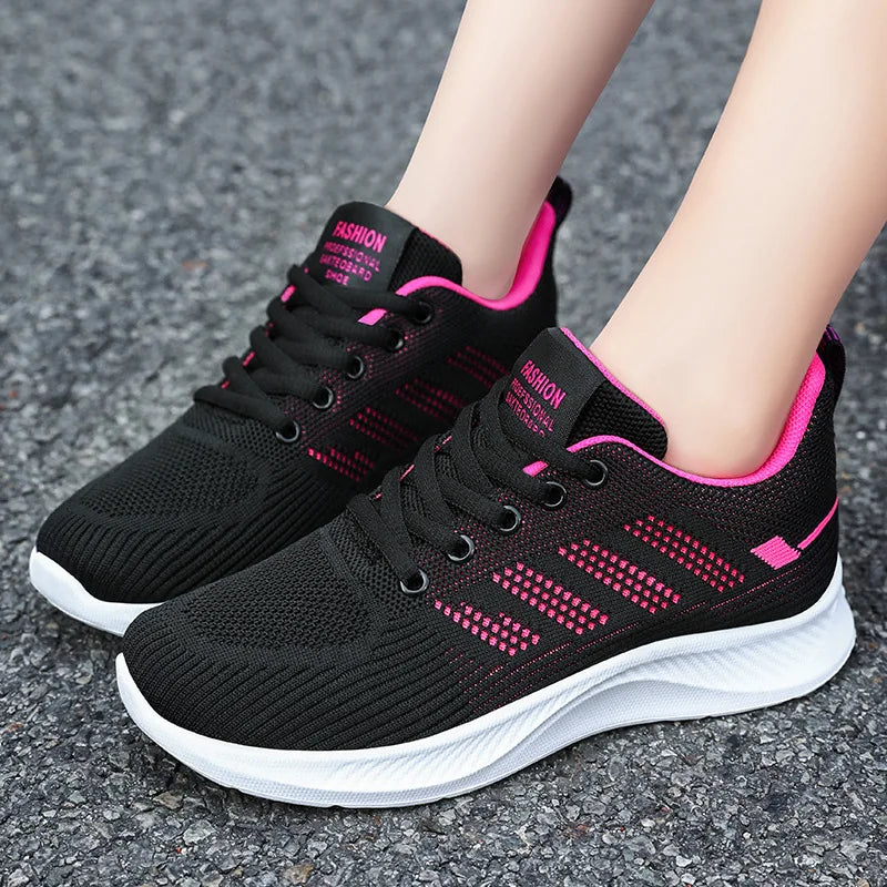 Scarpe da Ginnastica da Donna Traspiranti in Rete Monofacciale con Suola Morbida Ideali per Running e Allenamento