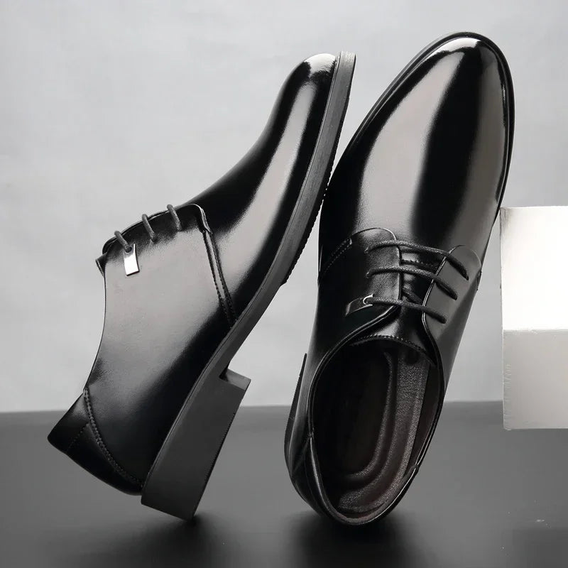 Scarpe Da Uomo Con Aumento Altezza 6 Cm Traspiranti Con Soletta Invisibile Per Uso Quotidiano