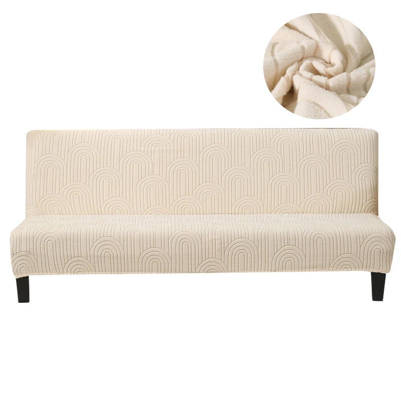 Copridivano Per Divano Letto Jacquard Elasticizzato Senza Braccioli Per Soggiorno E Mobili Pieghevoli