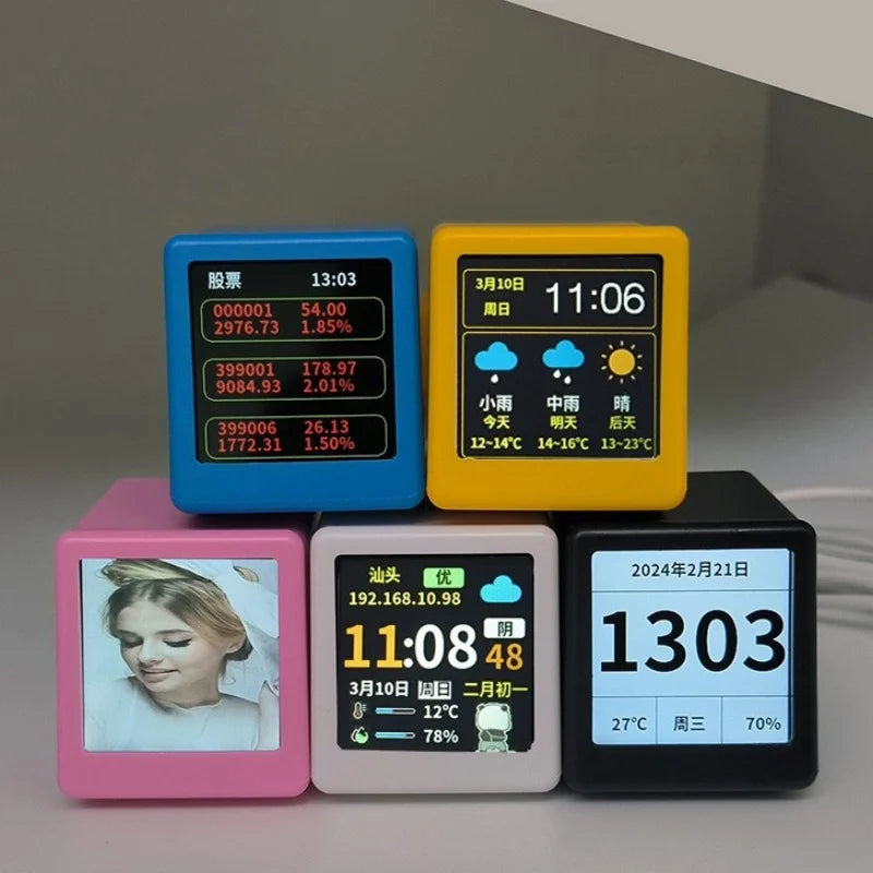 Mini Orologio Da Stazione Meteorologica Da Tavolo Con Calendario Luminova Decorativo Per Sala Giochi Animazioni Carine Fai Da Te