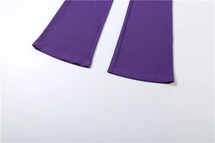 Weird Puss Tuta Donna Due Pezzi con Cappuccio Zip Tasca Giacca Pantaloni Svasati con Coulisse Casual Sportiva Slim Outfit