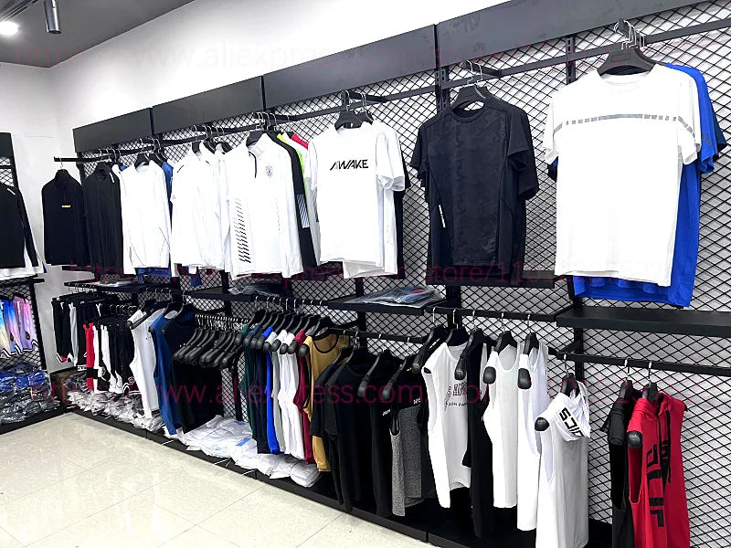 T-shirt da uomo slim a maniche lunghe T-shirt sportiva da palestra T-shirt da compressione fitness da corsa Maglia da calcio da jogging all'aperto attillata rapida