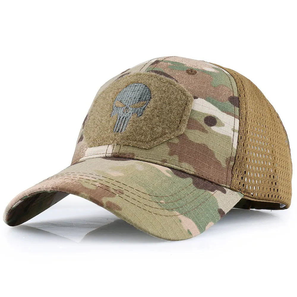 Cappello Da Baseball Universale Per Uomo E Donna Traspirante Protezione Solare Berretto Sportivo All Aperto Con Teschio