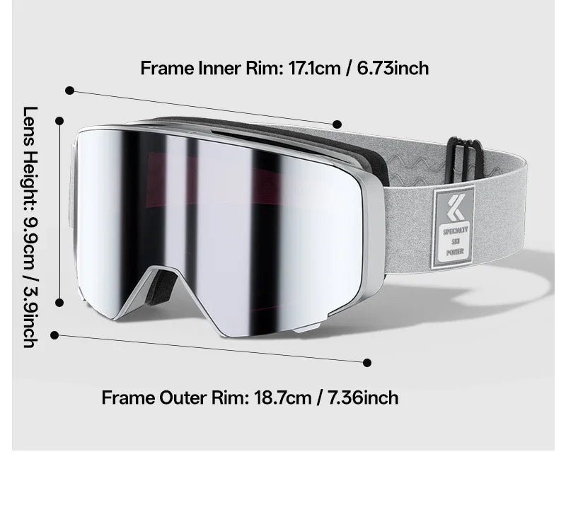 Kapvoe Occhiali Da Neve Magnetici Flip Over Fotocromatici UV400 Antinebbia Uomo Donna TPU Lenti In Policarbonato