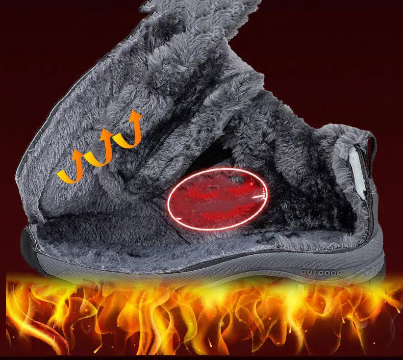 Stivali Invernali Da Uomo In Pelle PU Impermeabili Scarpe Casual Calde Alta Qualità Stivaletti Sneakers