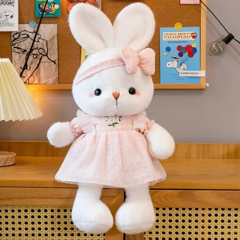 Peluche Coniglio Carino 30 Cm Morbido Cuscino Bambola Neonati Regalo Compleanno Per Bambini Giocattolo Per Sonno