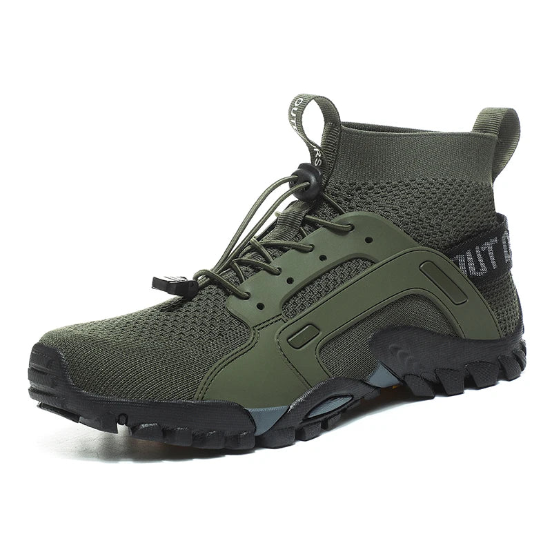 Scarpe Da Acqua Alte Uomo Ad Asciugatura Rapida Traspiranti In Mesh Antiscivolo Per Trekking E Arrampicata Slip On