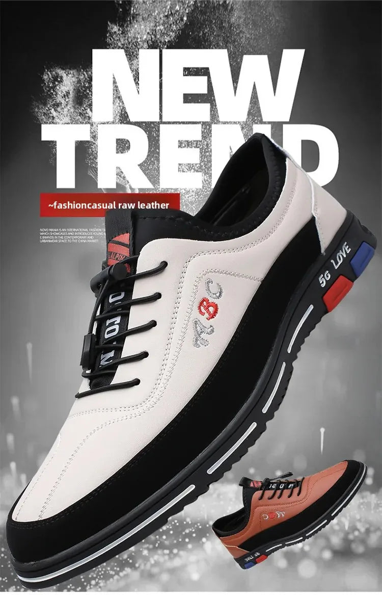 Scarpe Da Uomo Extra Large In Pelle Con Fondo Morbido Primavera Autunno Nuovo Stile 46 47 48 Suola In Gomma Impermeabile