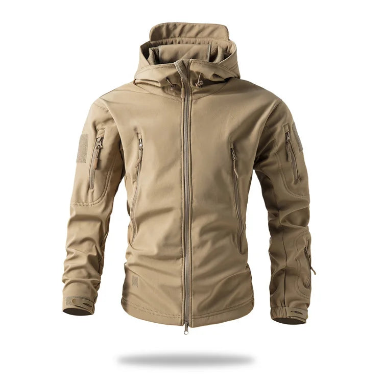 Lurker Giacca Soft Shell Tattica Pelle di Squalo Uomo Impermeabile con Cappuccio Mimetica Esterno da Caccia Autunno