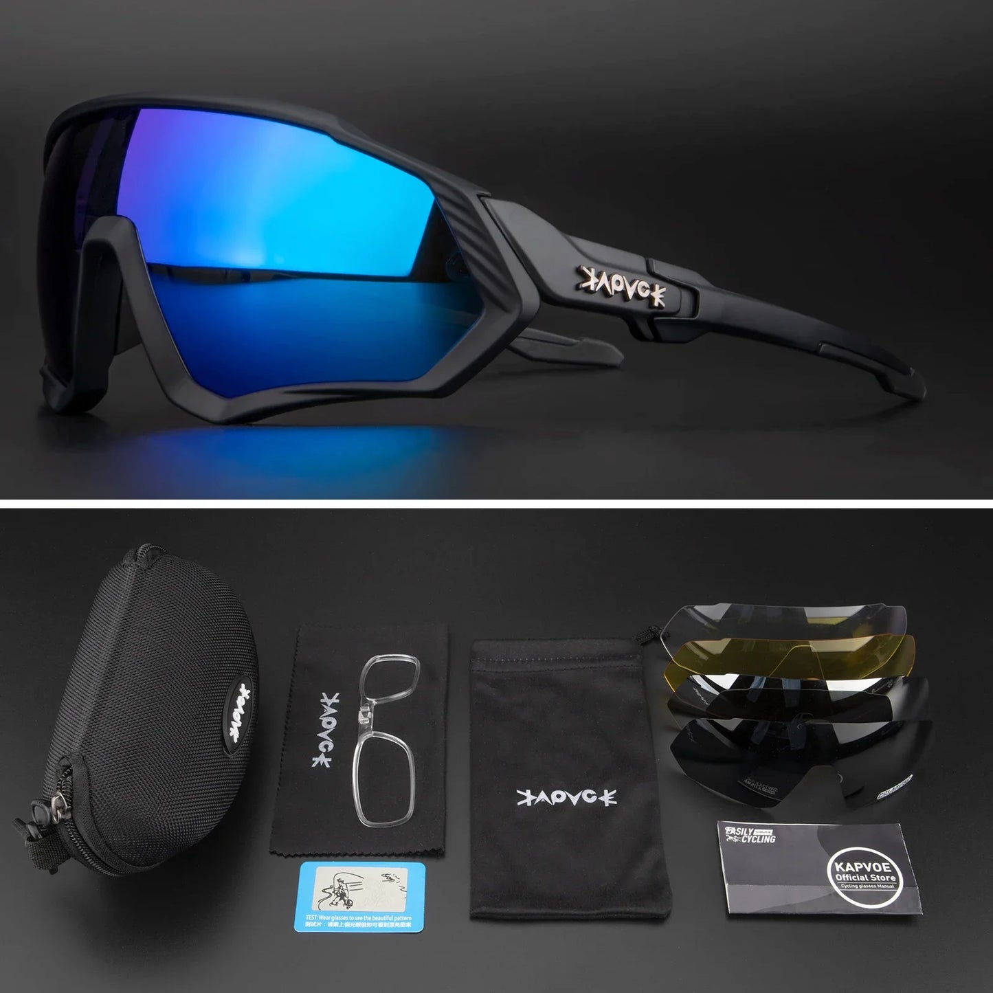 Occhiali Da Ciclismo Polarizzati Per Sport All'Aperto Corsa Pesca MTB Bici Da Strada Unisex Uomo Donna