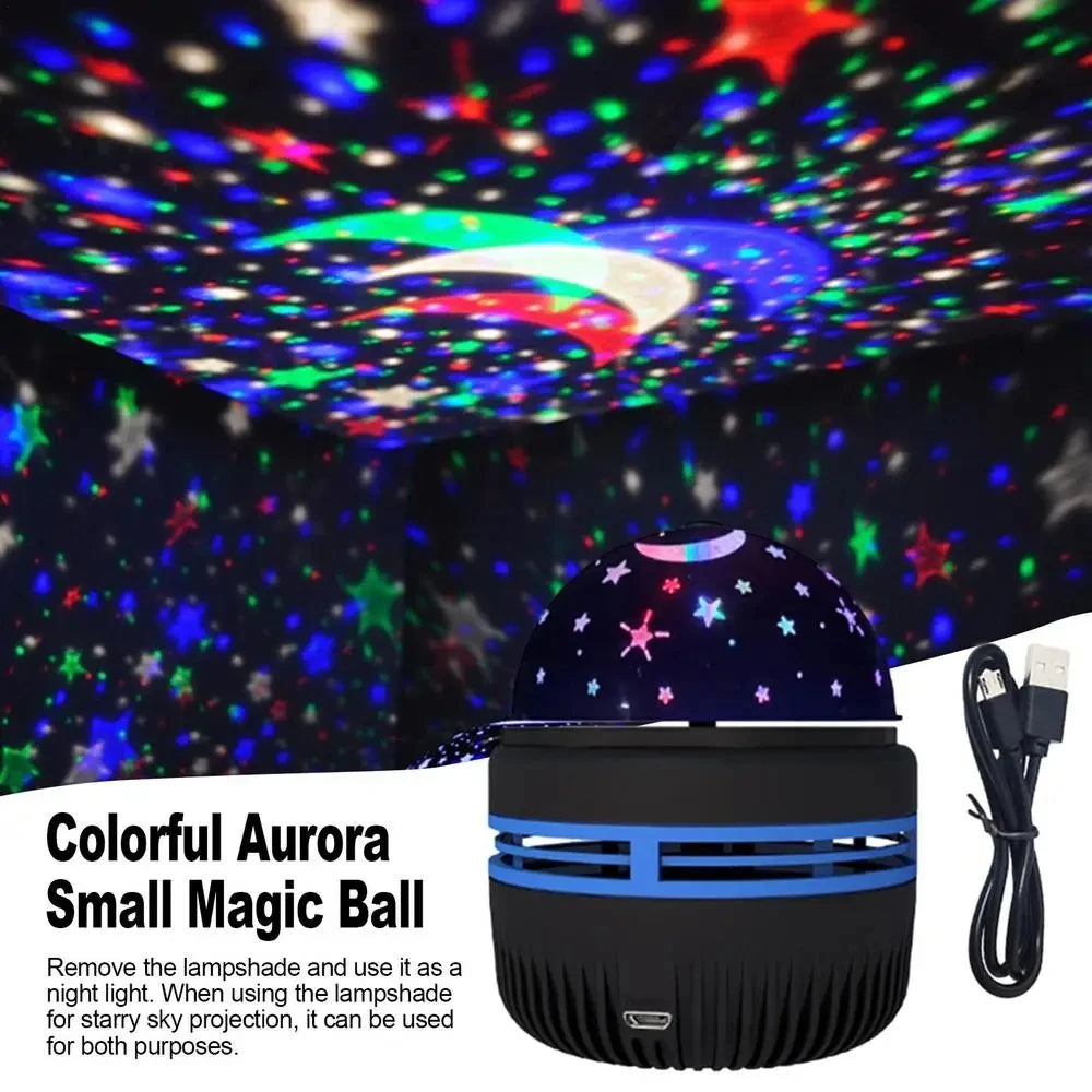 Luci Del Cielo Stellato A LED USB 5V Notturne Per Camera Da Letto Proiettore Atmosfera Decorativa Girevole A 360 Gradi